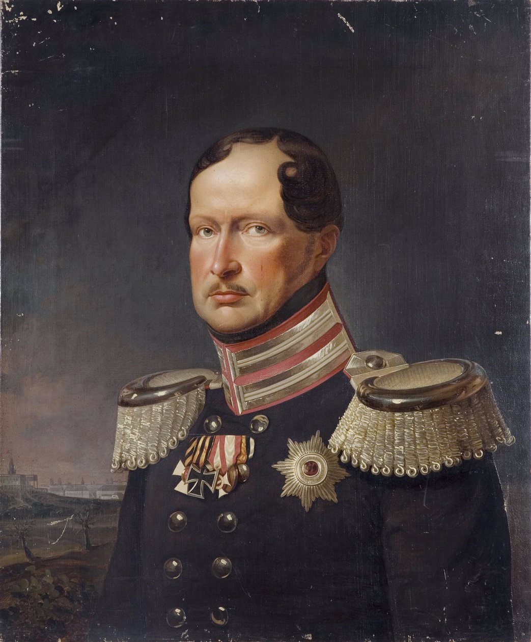Frederic Guillaume III de Prusse - Frederick William III of Prussia (1797-1840), by Kruger, Franz (1797-1857).キャンバスに油彩。ストックホルム国立博物館 作： フランツ・クルーガー
