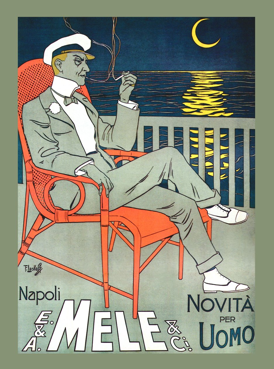Mele Fashion & Under a Crescent Moon, beg of 1900s (ポスター) 作： フランツ・ラスコフ