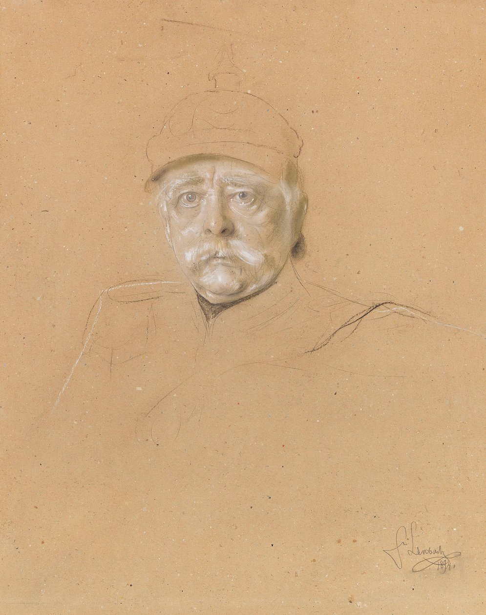 オットー・フォン・ビスマルクの肖像 1815-1898, 1894. 作： フランツ・フォン・レンバッハ