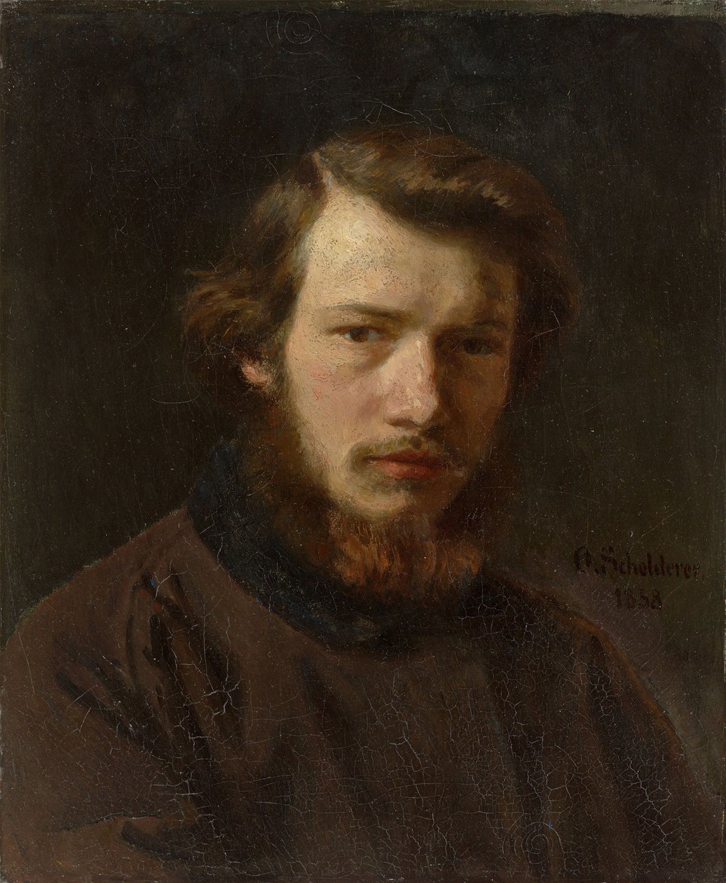 1858年、24歳の自画像。 作： フランツ・オットー・スクホルダー