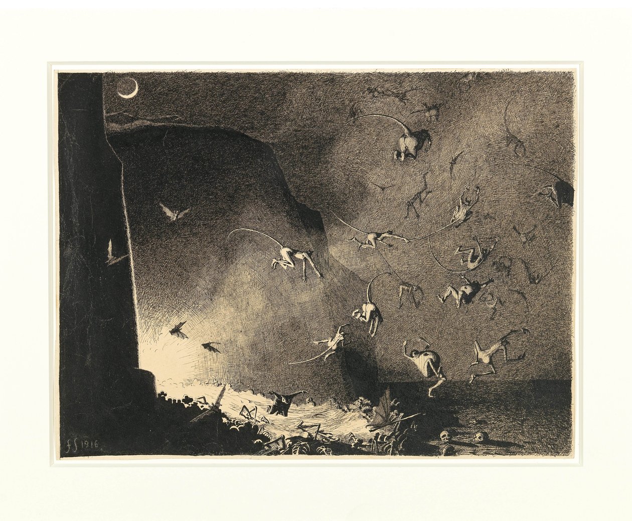 地獄の門、1916年。 作： フランツ・セドラチェク