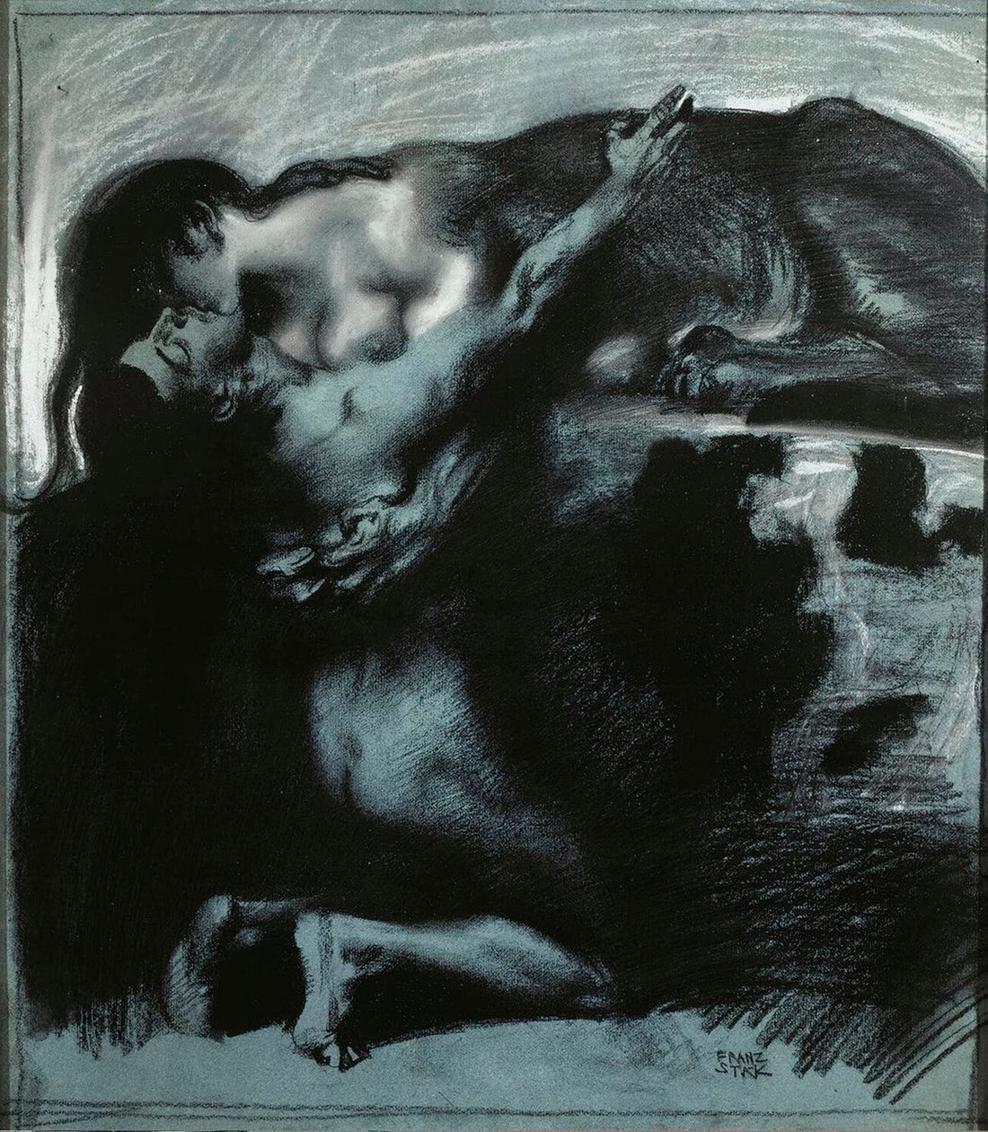 1890 年から 1914 年にかけてのスフィンクスのキス。 作： フランツ・スタック・リッター・フォン