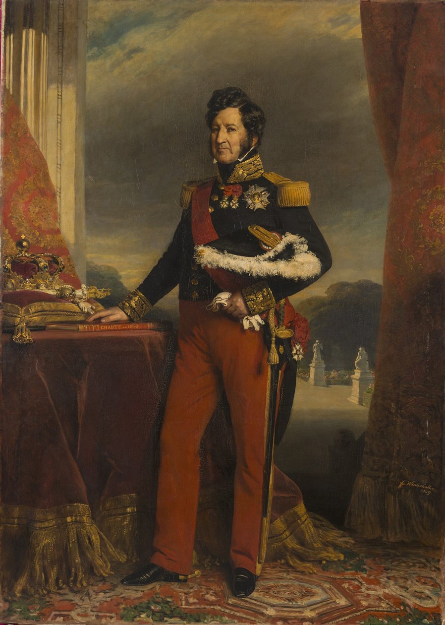 フランス語  ルイ・フィリップ1世、フランス王 (1773年-1850年) 将校服を着たルイ・フィリップ1世 作： フランツ・ザビエル・ウィンターハルター