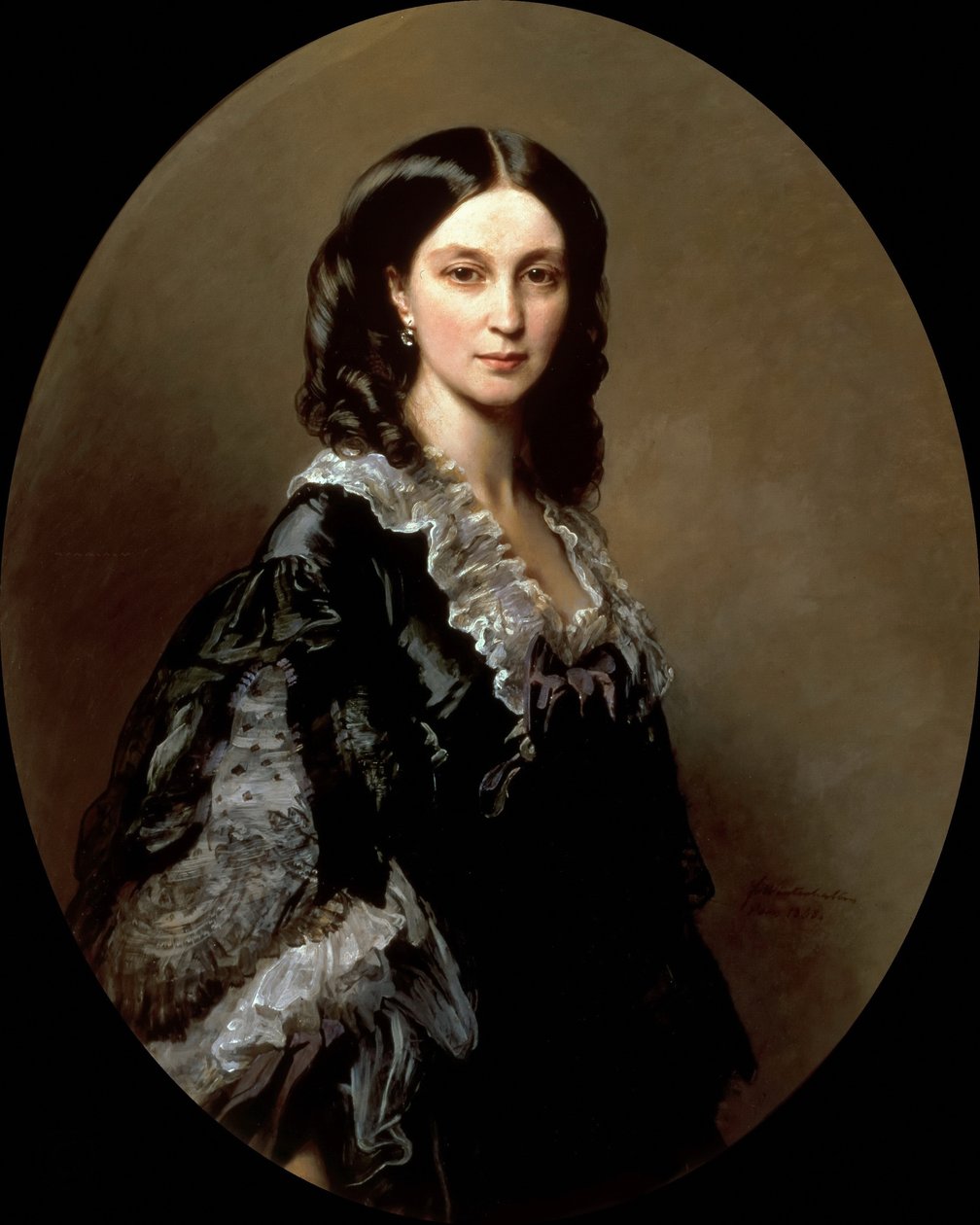 公爵夫人エリザヴェタアレクサンドロフナバリヤチンスカヤの肖像、チェルニーシェヴァ王女1826-1902、1858 作： フランツ・ザビエル・ウィンターハルター