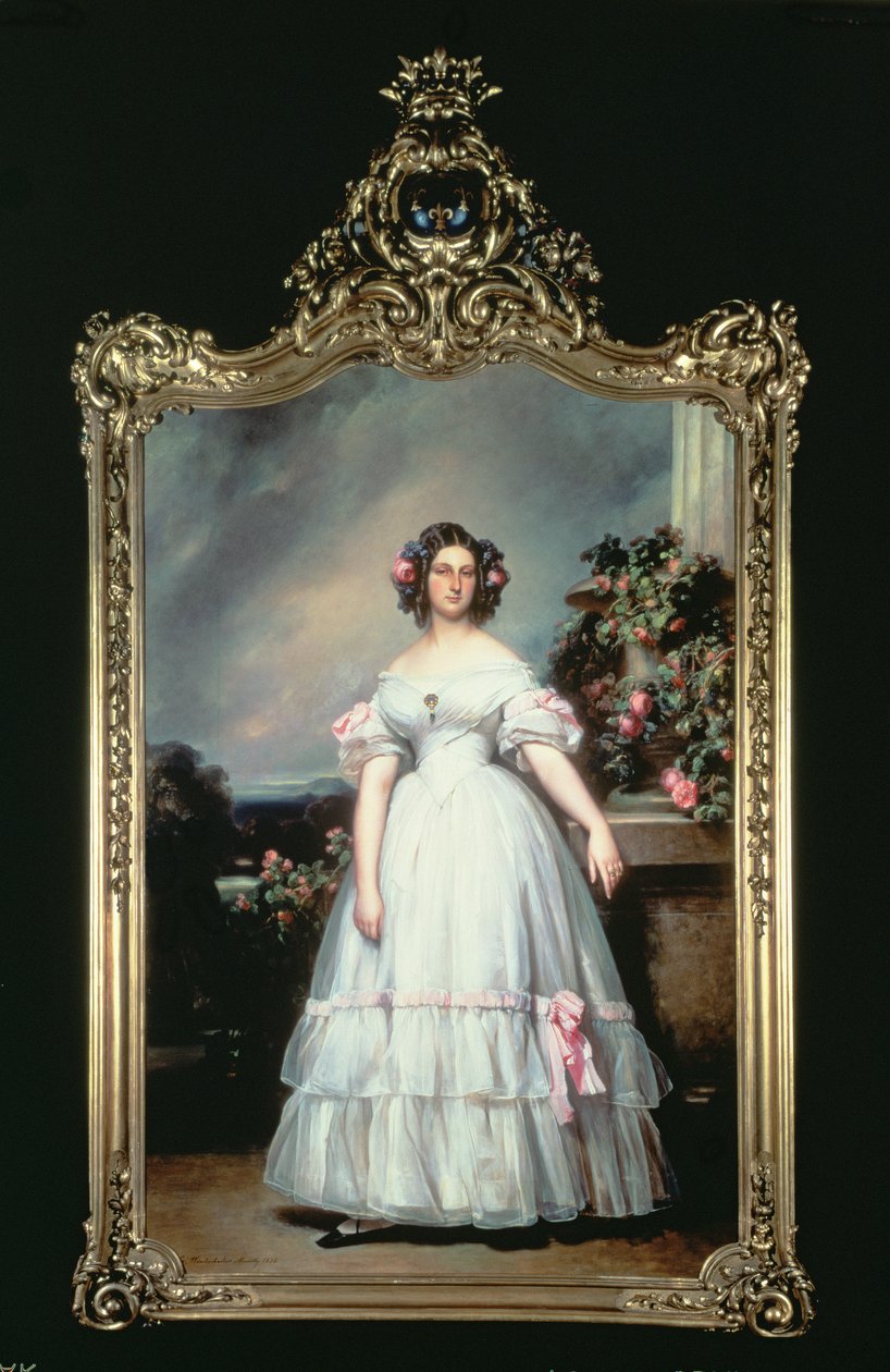 1832年、オルレアンのHRHプリンセスマリークレメンタインの肖像 作： フランツ・ザビエル・ウィンターハルター