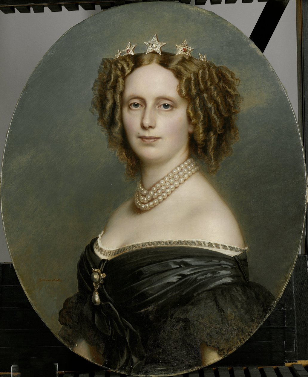 ソフィア・フレデリカ・マチルダ (1818-77)、ヴュルテンベルク王女の肖像 作： フランツ・ザビエル・ウィンターハルター