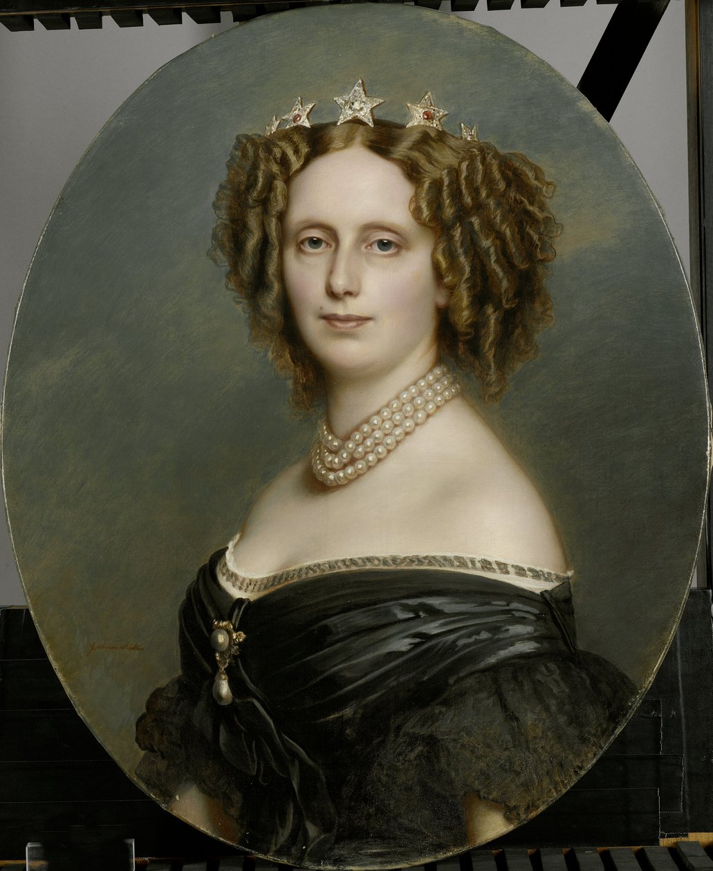ヴュルテンベルク公妃ソフィア・フレデリカ・マチルダ（1818-77）の肖像画 作： フランツ・ザビエル・ウィンターハルター