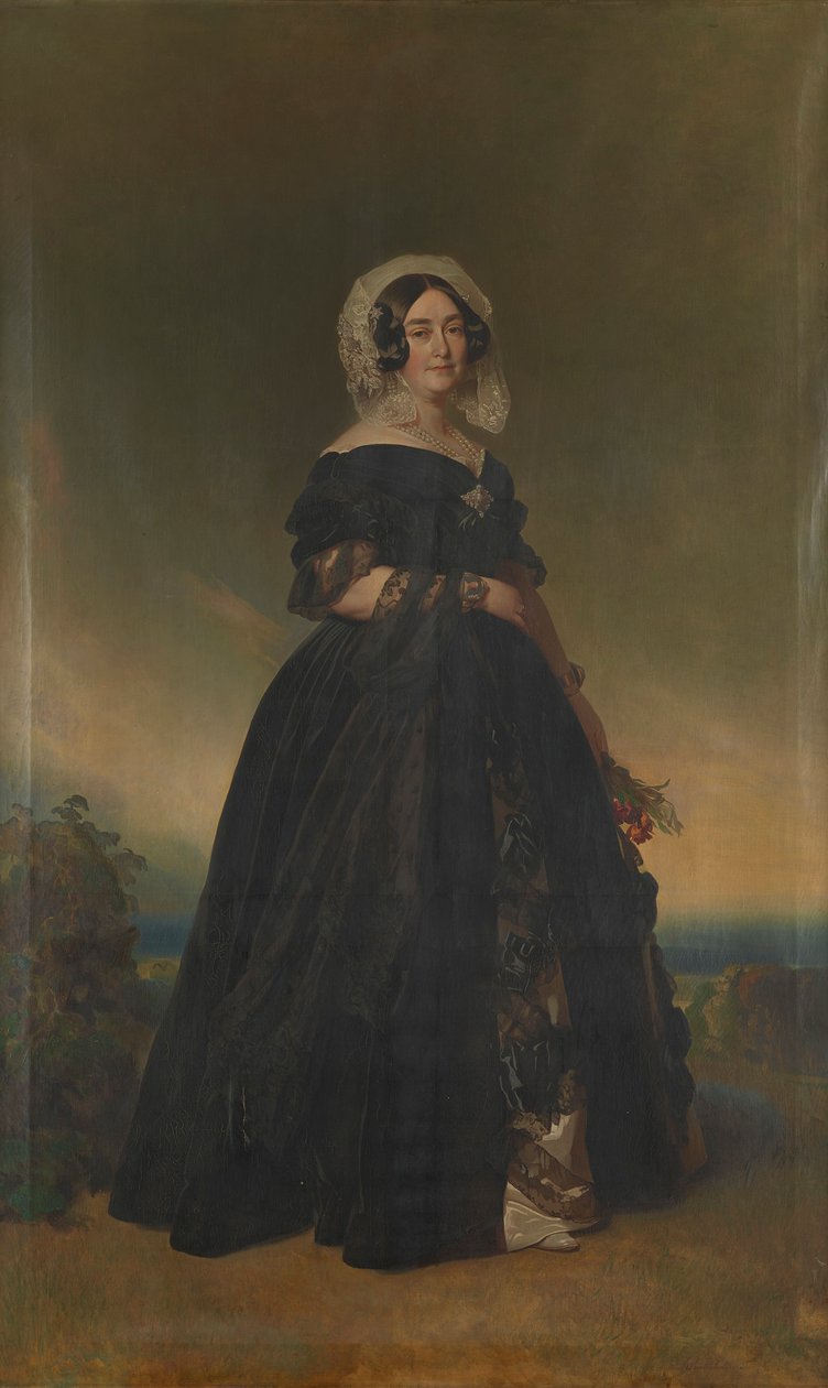 ケント公爵夫人ヴィクトリア（1786～1861年） 作： フランツ・ザビエル・ウィンターハルター
