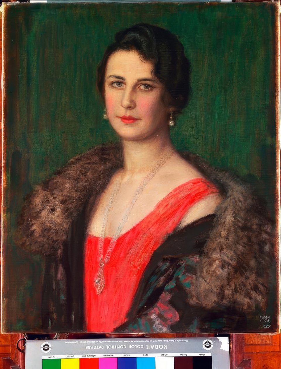 F. v。Stuck - Frau Patzak -絵画、1927 作： フランツ・フォン・スタック