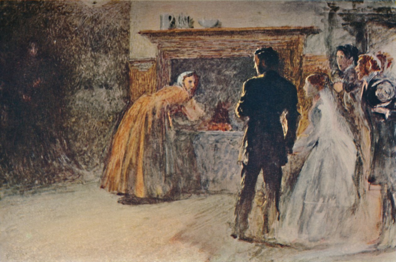 Jane Eyre、c1870、c1950のシーン。 作： フレッド・ウォーカー
