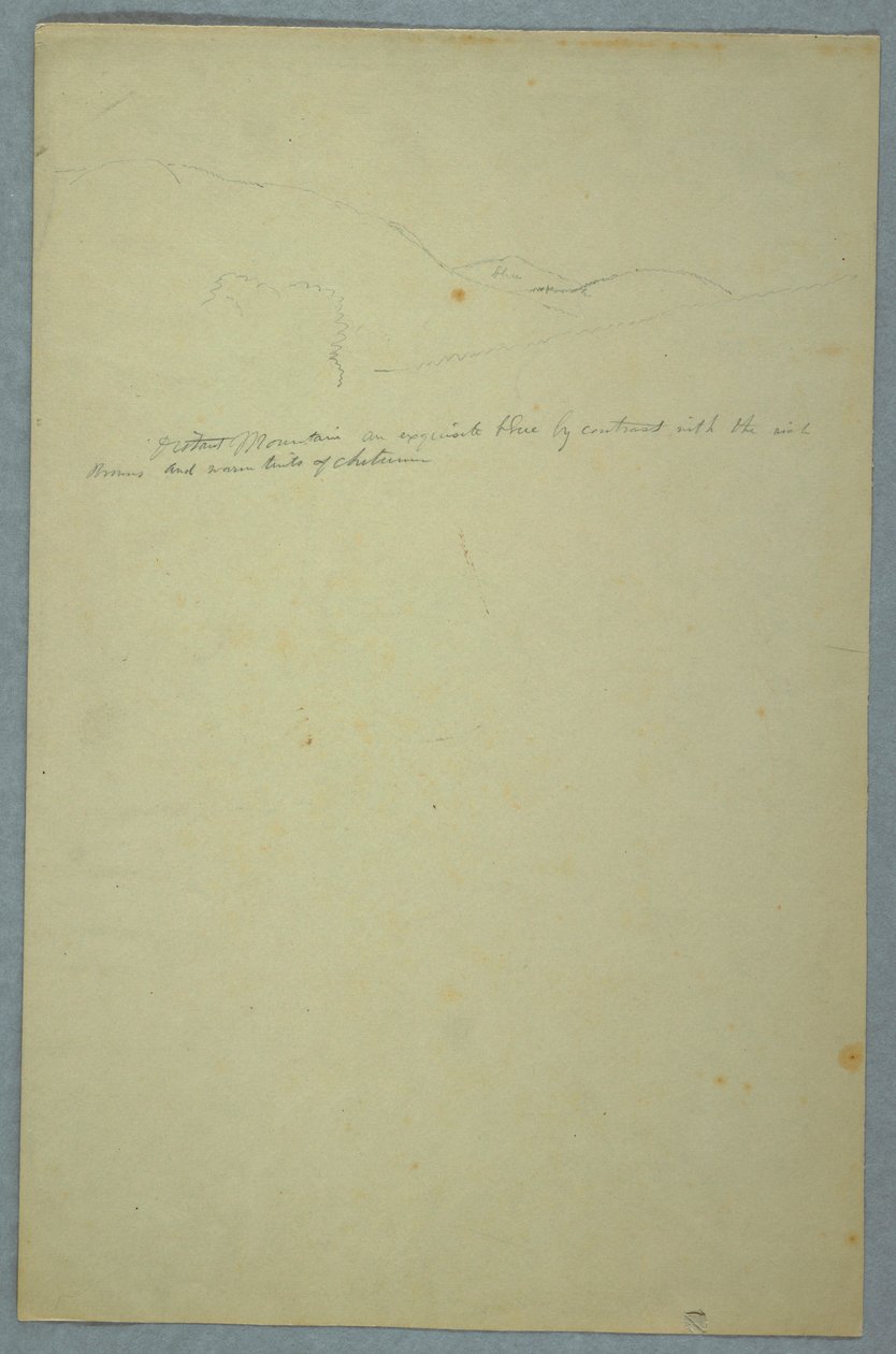 絵、山岳パノラマの一部、1860–70 作： フレデリックエドウィン教会