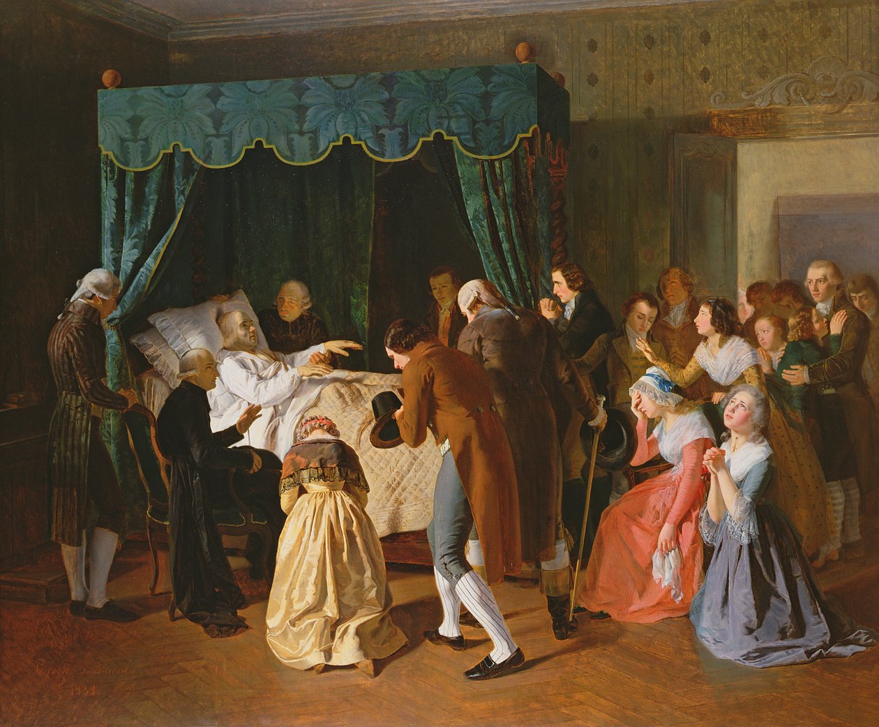 アッベの最後の瞬間Charles Michel Michel de lEpee（1712-89）1838 作： フレデリック・ペイソン