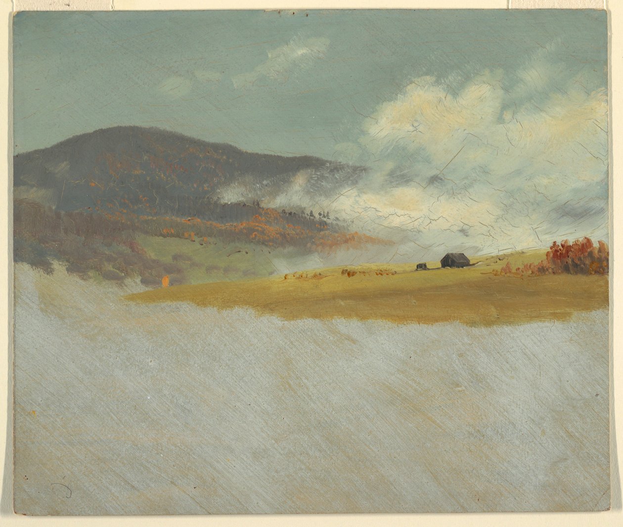 デッサン、丘陵風景、1865-75年 作： フレデリックエドウィン教会