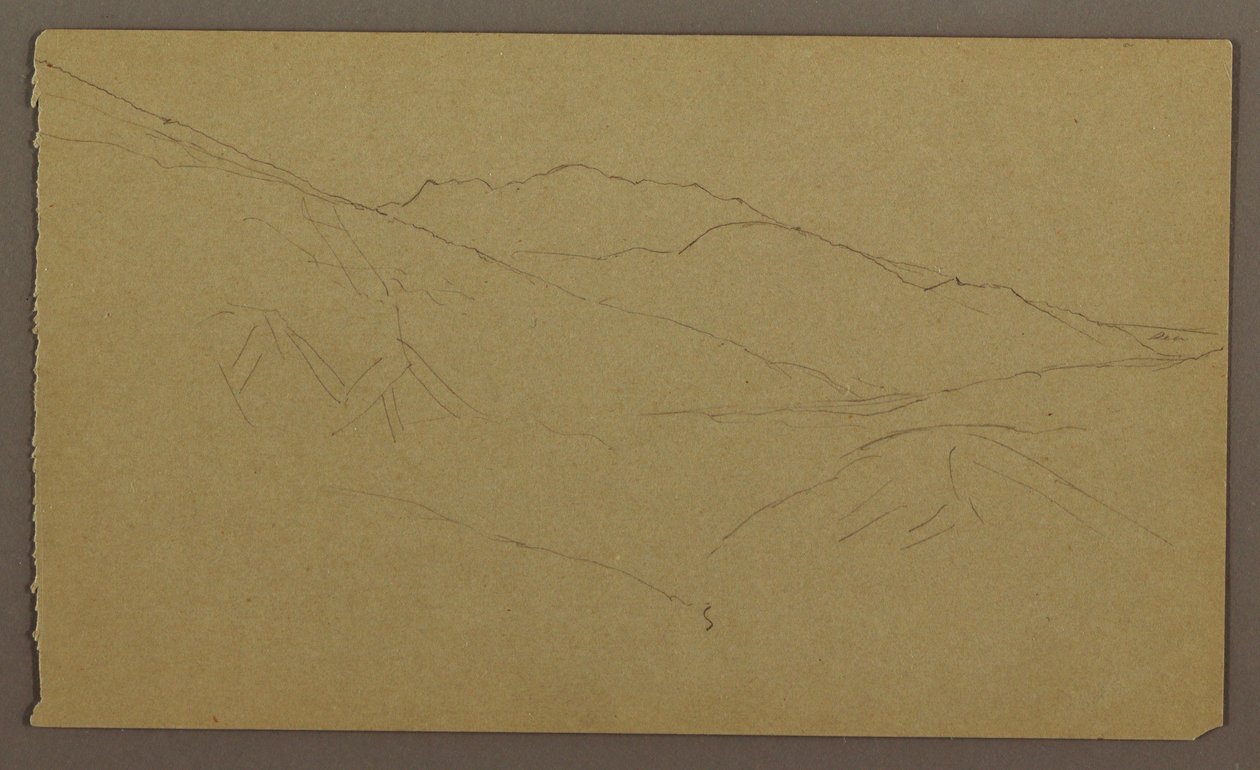 素描、風景、1865年5月-8月 作： フレデリックエドウィン教会