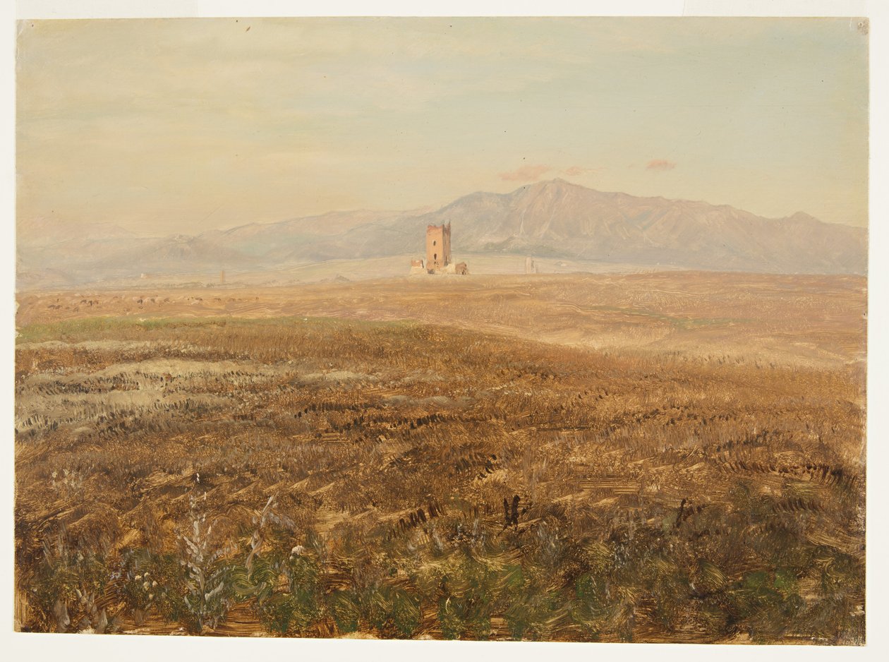デッサン、メキシコの風景、1869年4月 作： フレデリックエドウィン教会