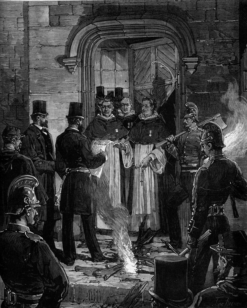 1880年3月にジュール・フェリーによって下された、無認可の宗教団体のメンバーを教える権利を排除する命令に従った、パリのジャン・ド・ボーヴェ通りからのドミニコ会士の追放：R.P.メルシーへの命令の通知行為の読解 作： フレデリック・デ・ヘネン