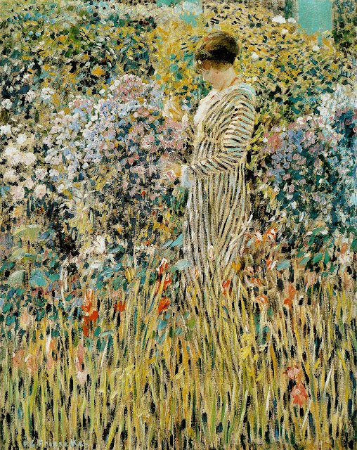 GardeninFrancaisの女性：庭の女性 作： フレデリック・カール・フリーゼケ