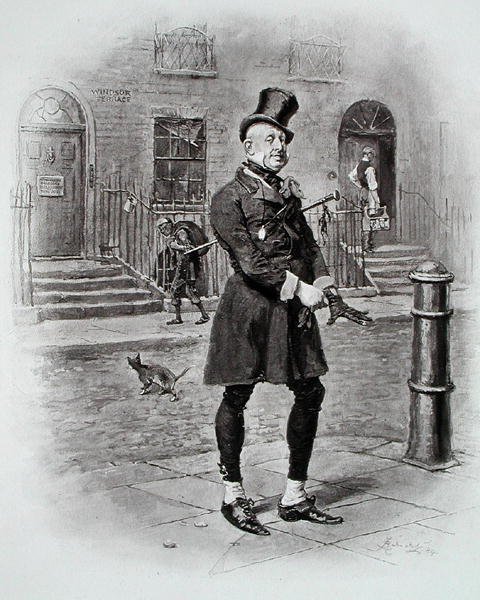 チャールズ・ディケンズ著「David Copperfield」よりMr.Micawber（1849-50年作 作： フレデリック（後）バーナード
