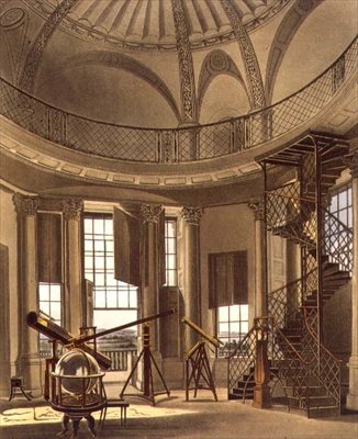 J. Bluck (fl.1791-1831)が彫った「History of the Oxford」の挿絵「The Astronomical Observatory」は、R. Ackermannによって出版された。 作： フレデリック（後）マッケンジー