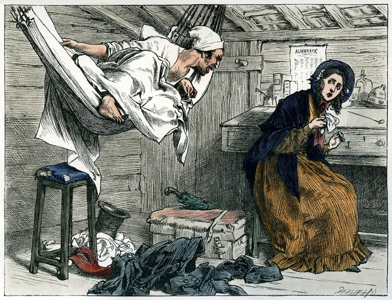 チャールズ・ディケンズの「The Old Curiosity Shop」。 作： フレデリック・バーナード