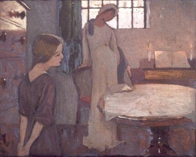 冬の夕べ」のための習作 II, 1900年頃 (板に油) 作： フレデリック・ケイリー・ロビンソン
