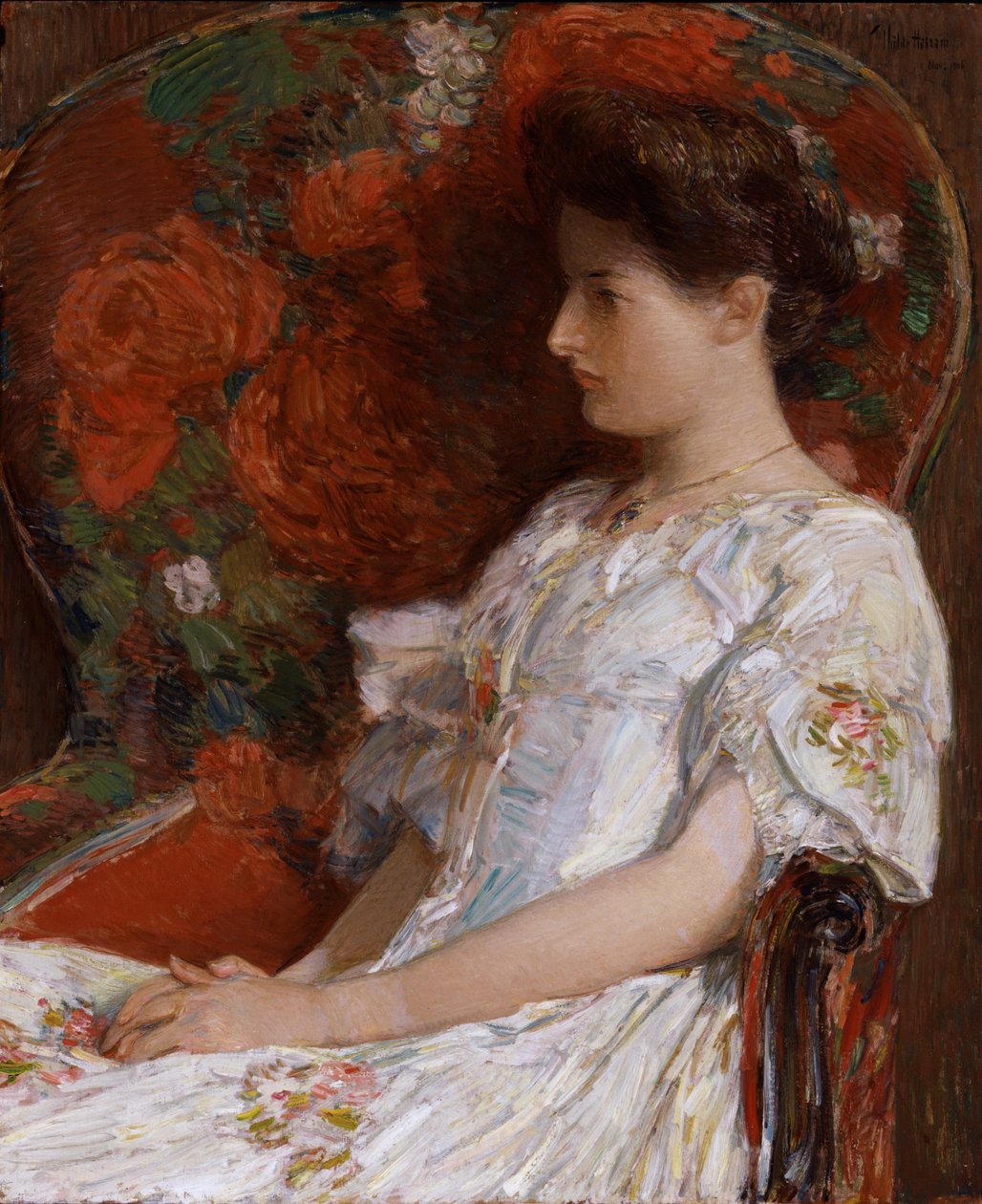 ビクトリア朝の椅子、1906 年。 作： フレデリックチャイルドハッサム