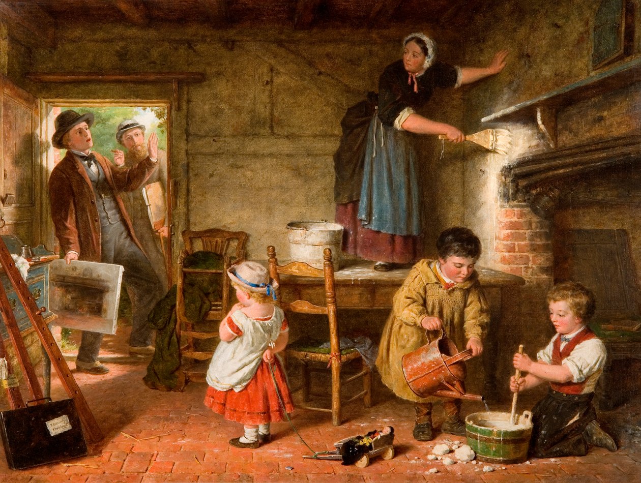 子供の絵画作品 アート 落胆したアーティスト、1866