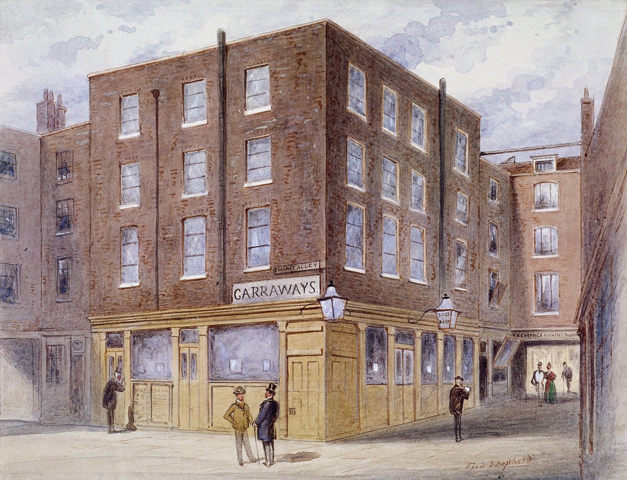 変更路地、ロンドン、1873 作： フレデリックナポレオンシェパード