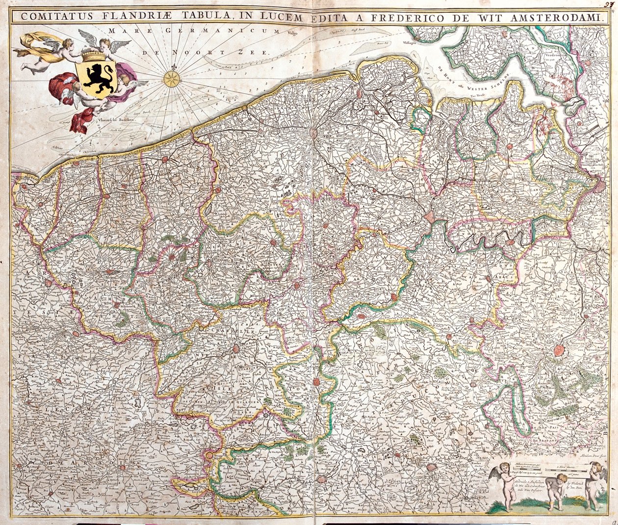 ゼーラント、ノール＝パ＝ド＝カレー、フランドル地方、ワロン、ブリュッセル、オランダ、フランス、ベルギー 作： フレデリック・デ・ウィット
