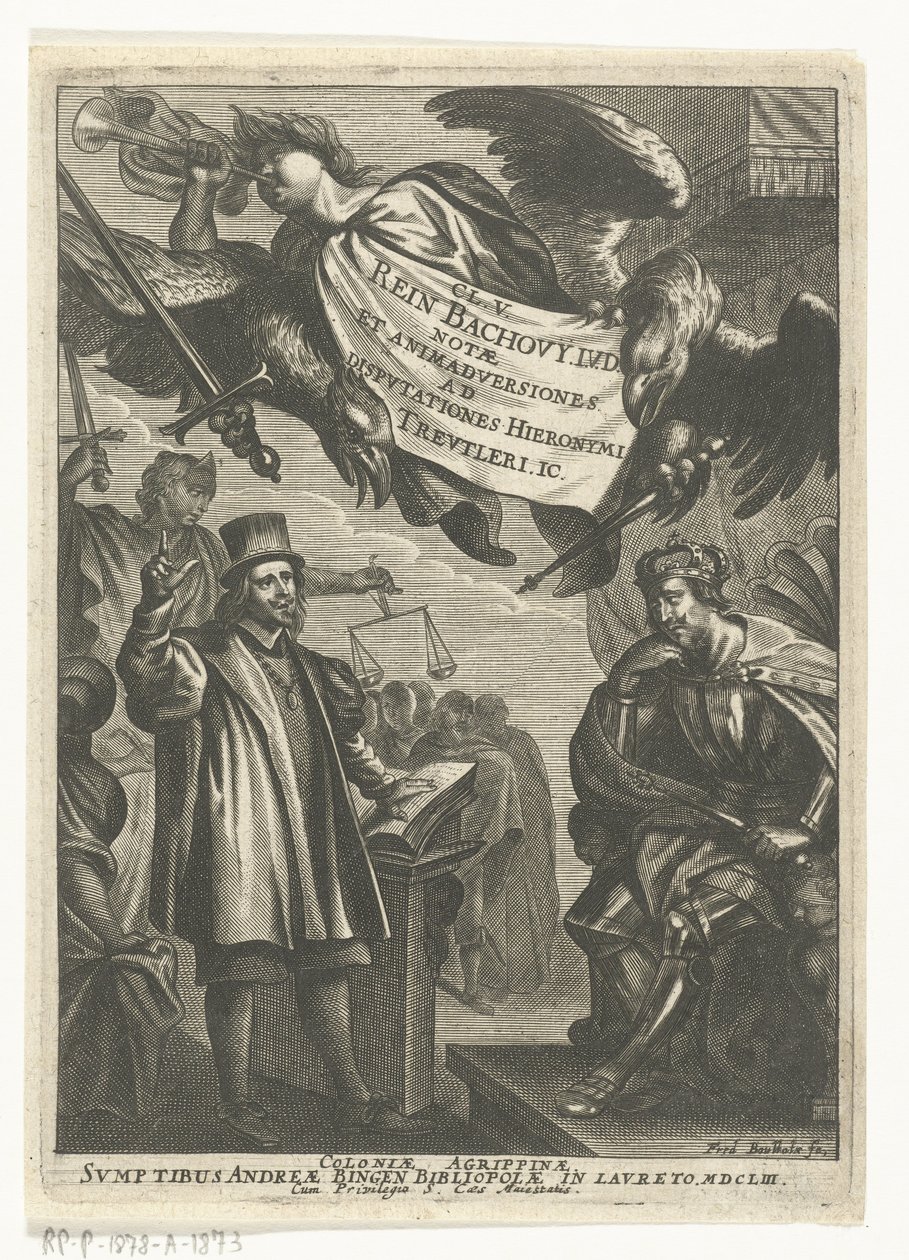 Reinhard Bachow von Echt と Hieronymus Treutler の論争 作： Frederik Boutats（I）