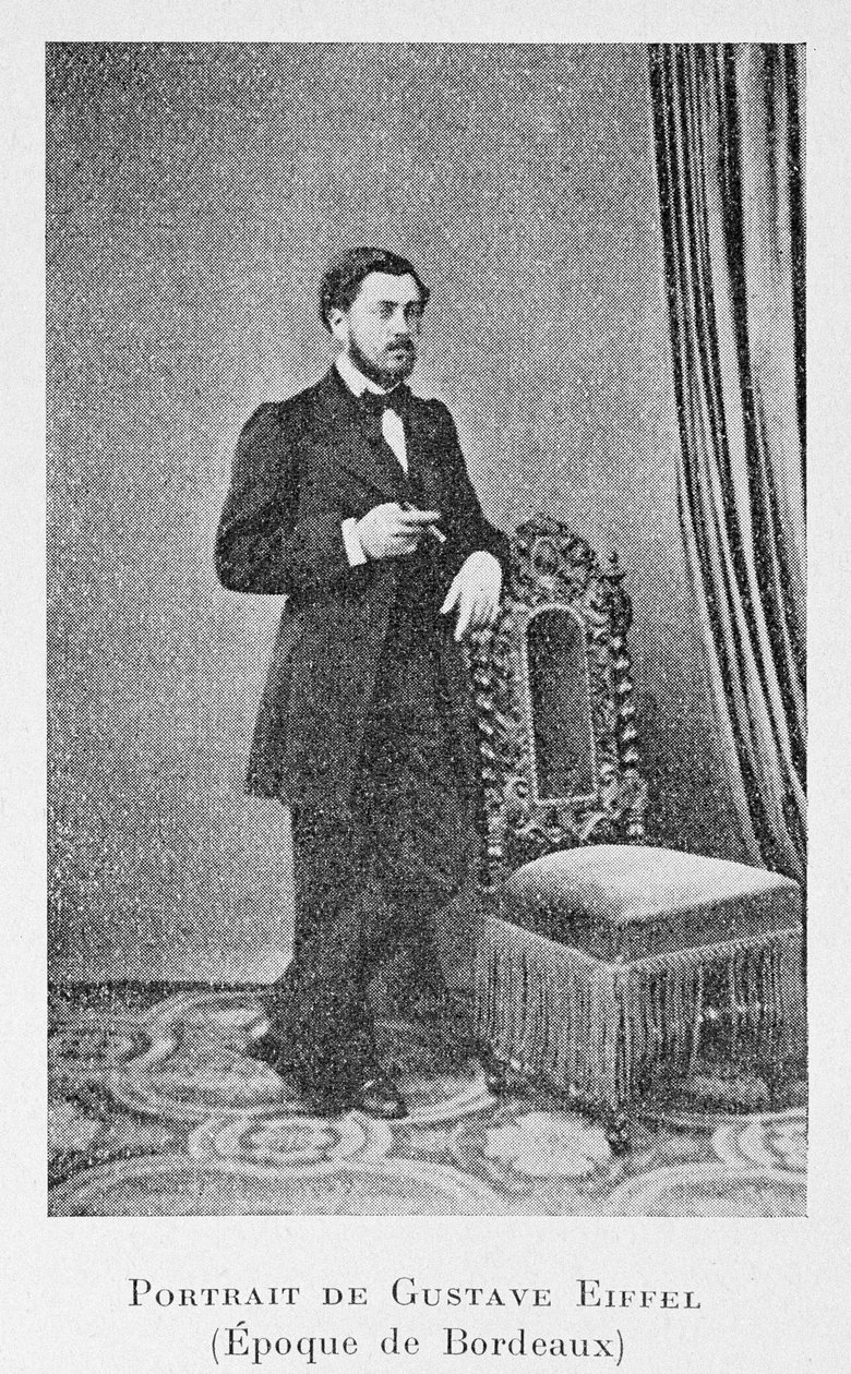 1858年頃のボルドーの時代のアレクサンドルギュスターヴエッフェル 作： フランスの写真家