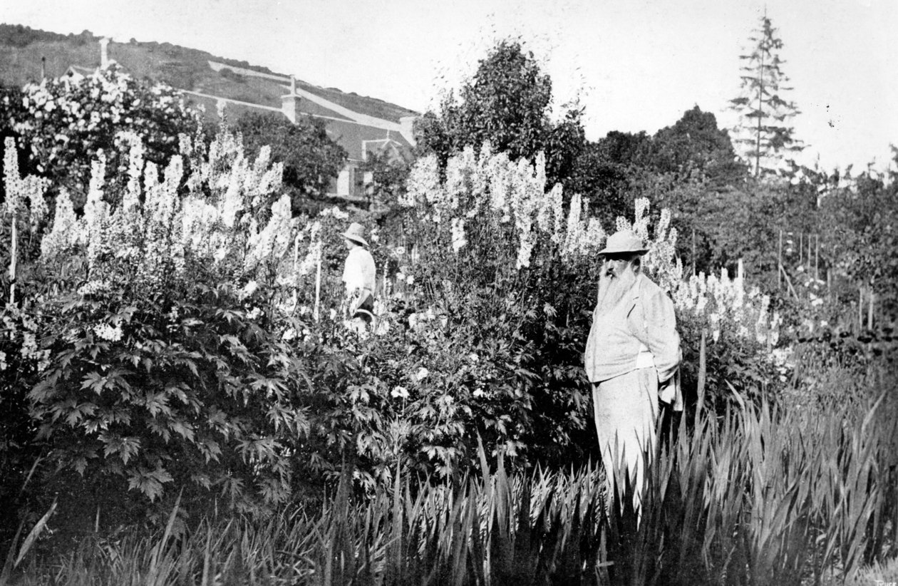 ジヴェルニーのクロードモネ、1908年 作： フランスの写真家