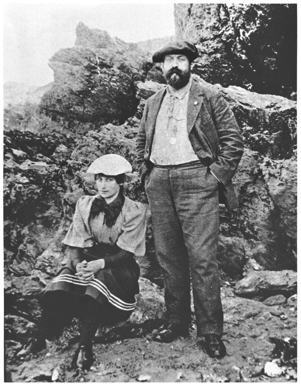 コレット（1873〜1954年）とウィリー（1859〜1931年）、ベルイル、1894年夏 作： フランスの写真家