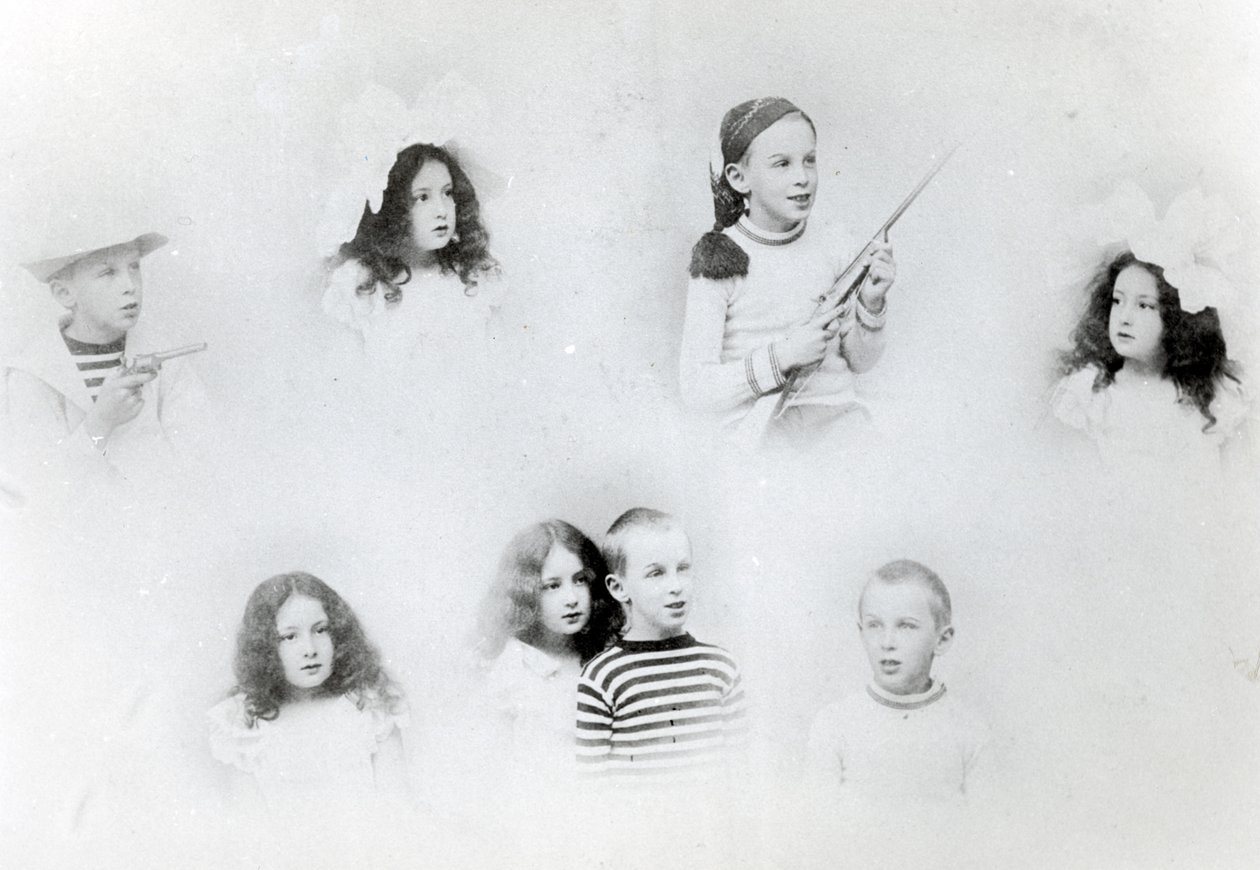 モネの孫、2人目の妻：アメリカ人家族 作： フランスの写真家