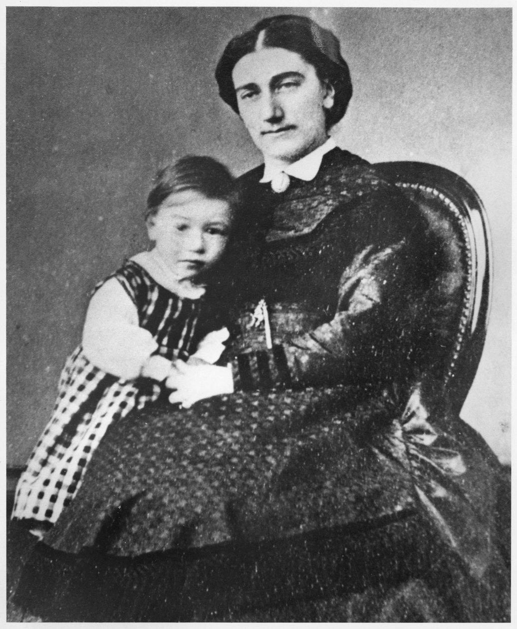 アンドレギデとのマダムギデ、1872年 作： フランスの写真家