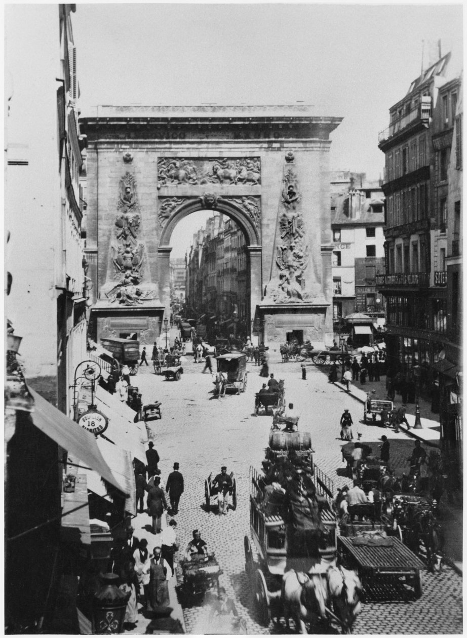 ポルトサンドニ、パリ、1880年頃 作： フランスの写真家