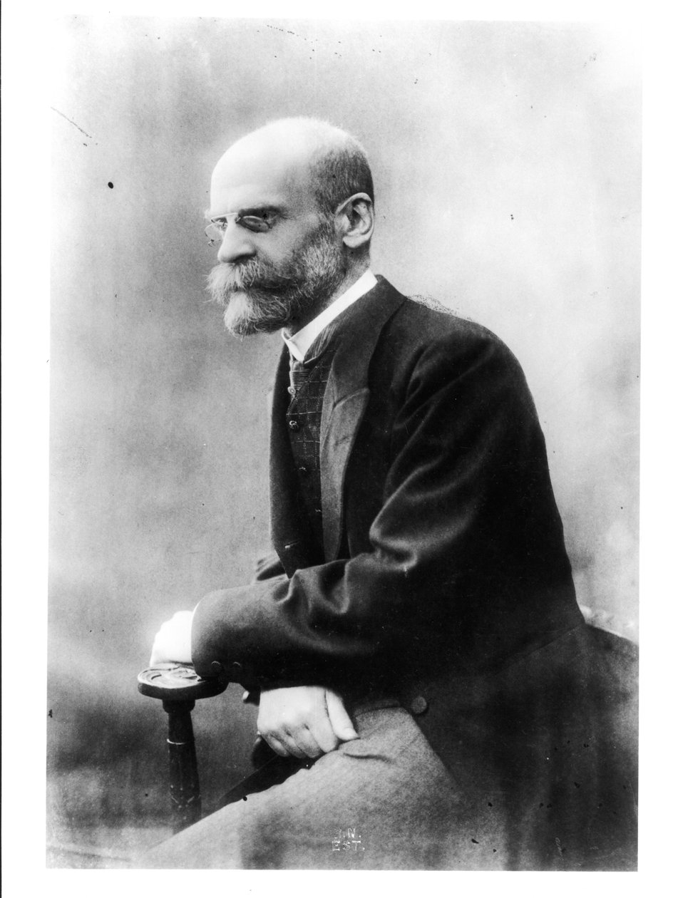 エミール・デュルケム（1858-1917）の肖像 作： フランスの写真家