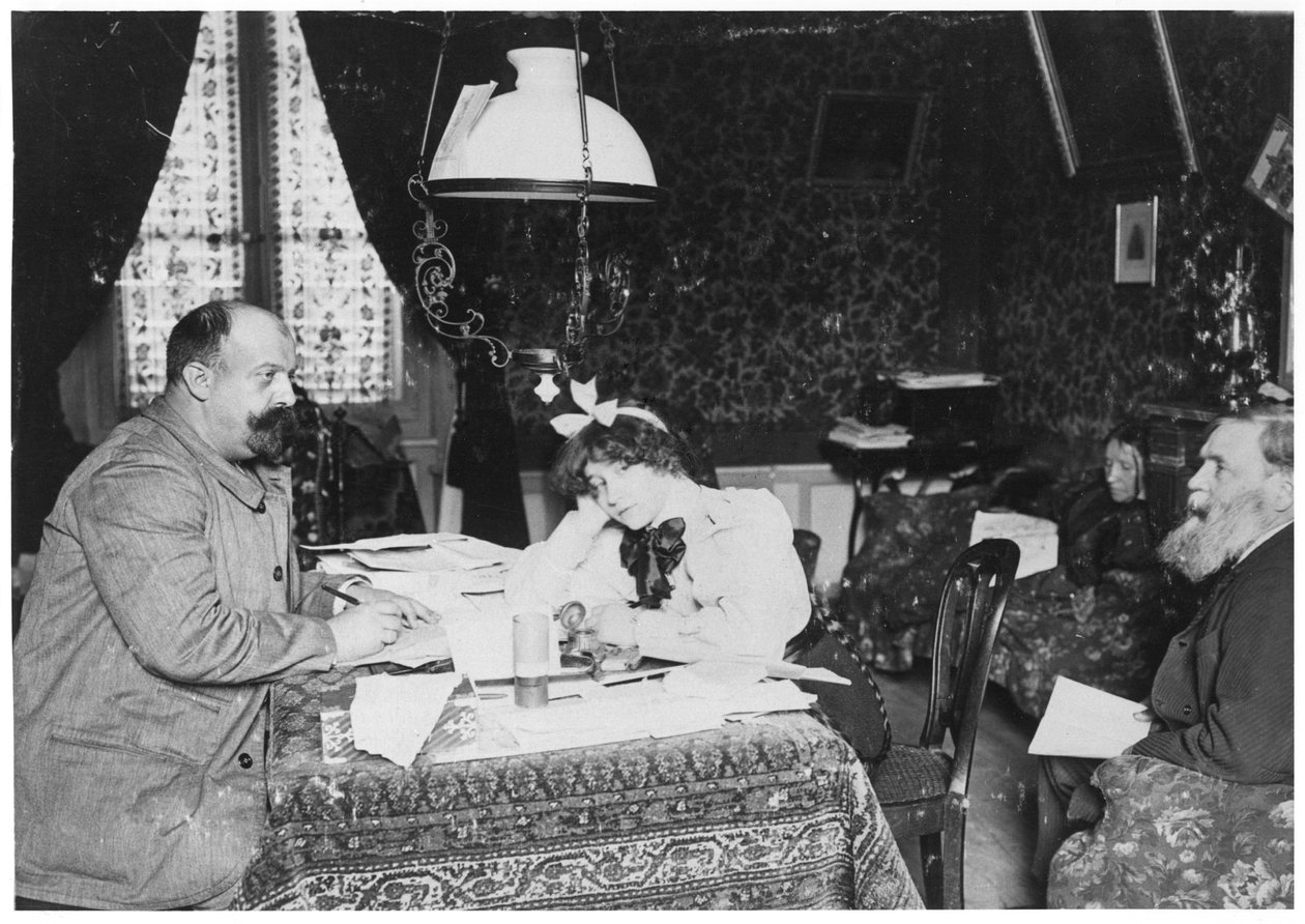 ウィリー（1859〜1931年）コレット（1873〜1954年）シド（1835年頃）とキャティオンコリー（1895年頃） 作： フランスの写真家
