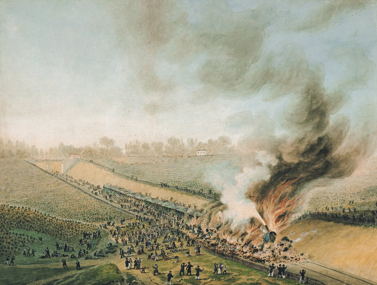 1842年5月8日ベルサイユとベルビュー鉄道の事故 作： フランス語学校
