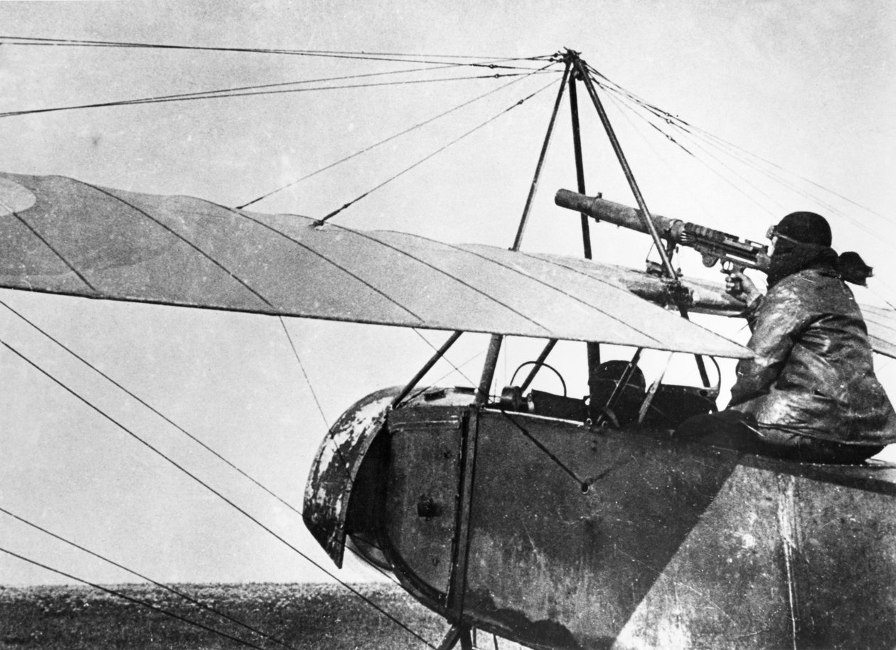 マルヌの戦い、1915年の航空機の射手 作： フランス語学校