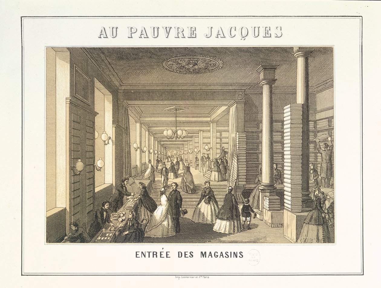 Au Pauvre Jacques：ショップへの入り口 作： フランス語学校