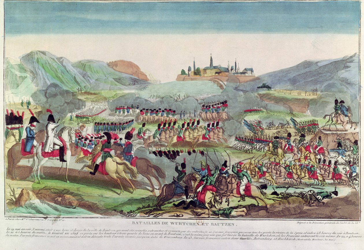 1813年5月20日、ヴュルテンとバウツェンの戦い 作： フランス語学校