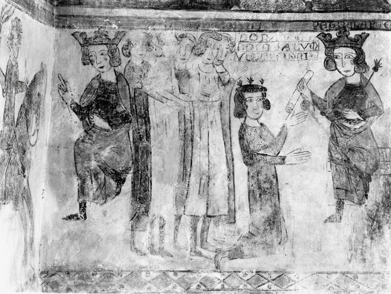 チャールズI（1226-85）1265年以降、マンフレッドの遺体を持ち込まれたアンジュー伯爵 作： フランス語学校