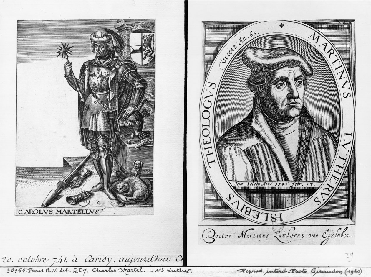 チャールズマーテル（688-741）とマーティンルーサー（1483-1546） 作： フランス語学校