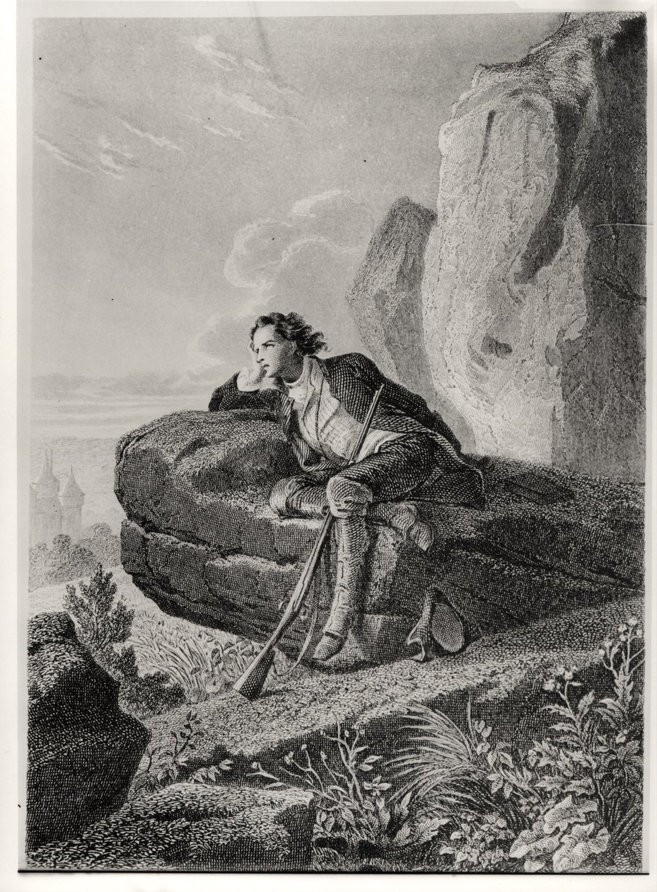 白昼夢、「メモワール・ド・アウトレ・トンベ」のイラスト、フランソワ・ルネ（1768-1848）シャトーブリアンの子爵、1841年頃 作： フランス語学校