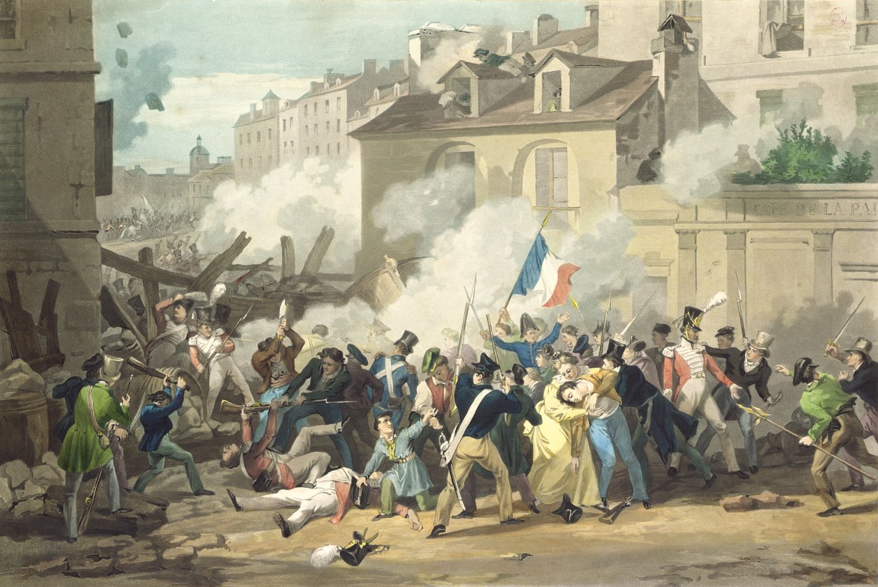 バリケードの防衛、1830年7月29日 作： フランス語学校