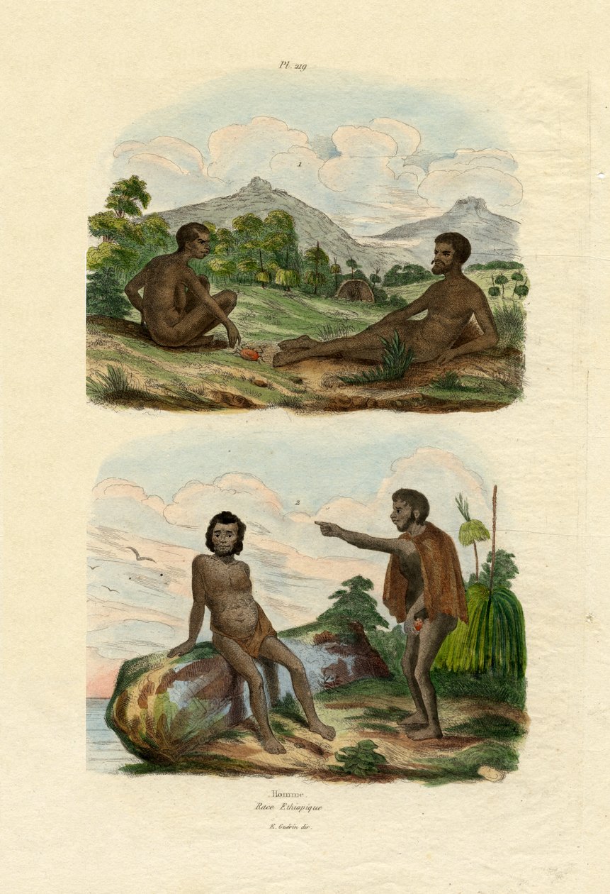 エチオピア人、1833-39 作： フランス語学校