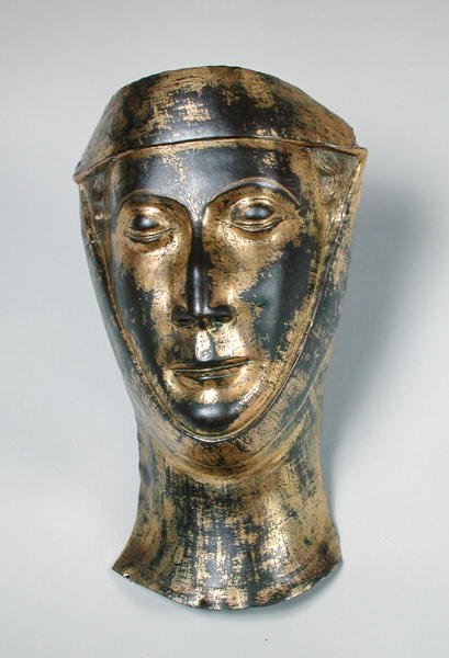 ハーバートラニエの妻の葬式マスク（d.1290）（金メッキ銅） 作： フランス語学校
