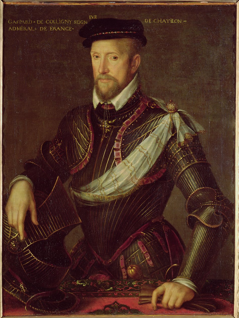コリニーのガスパールII（1519-72）フランス提督 作： フランス語学校