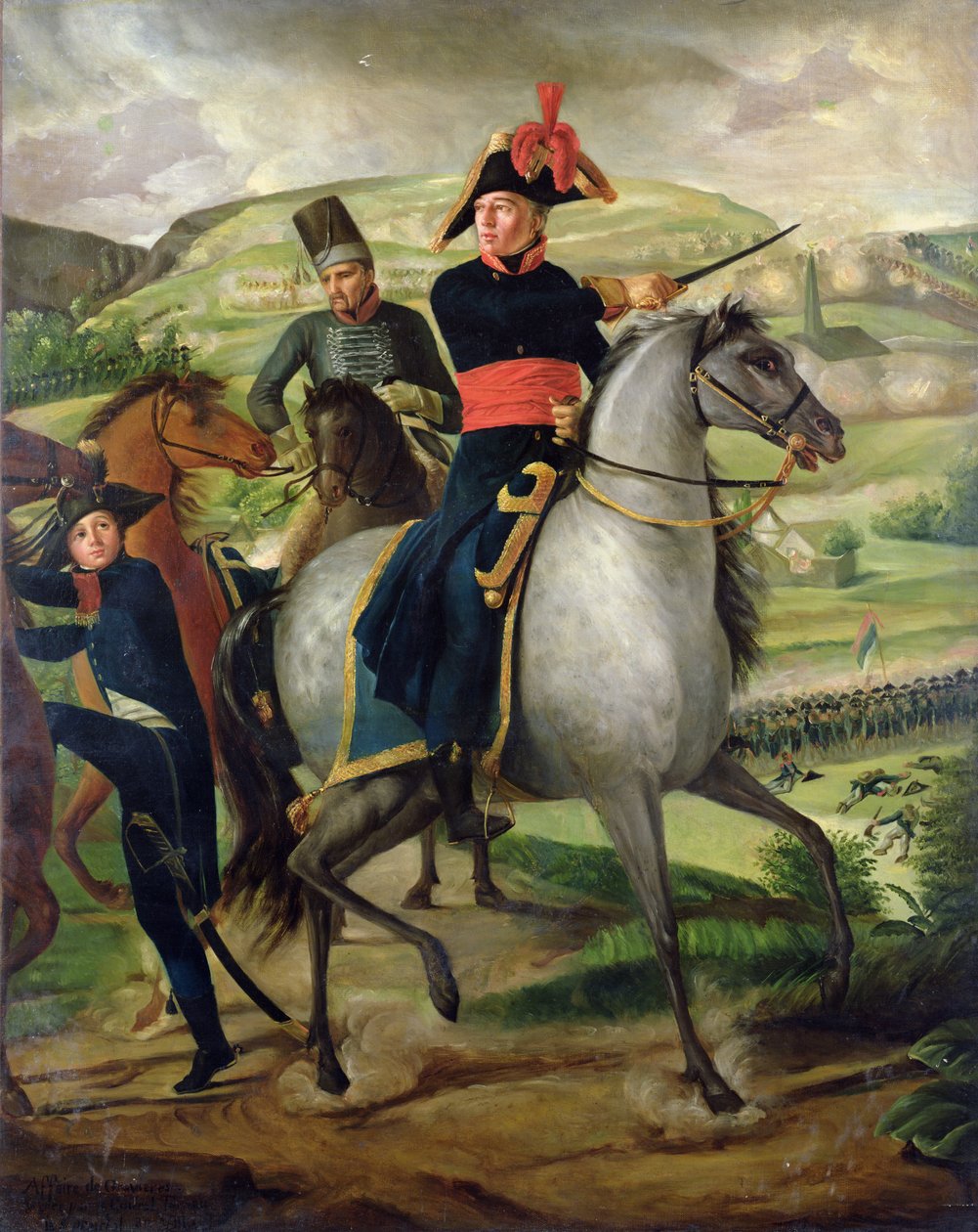 1800年グラヴィエール事件でのルイマリートゥローデガランブーヴィル将軍（1756-1816年）（160490も参照） 作： フランス語学校